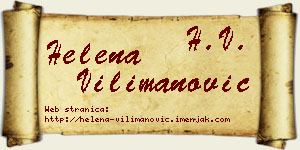 Helena Vilimanović vizit kartica
